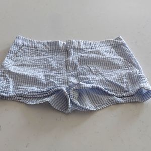 Blue and white striped H&M shorts. Size 4